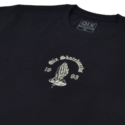 CAMISETA QIX SKULL SKATEBOARD PRETA