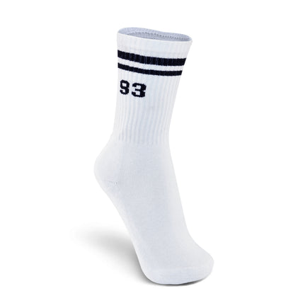 Meia Cano Alto QIX 93 Preto e Branco - 3 Pares