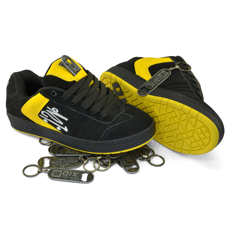 Tênis Qix Chorão Lado B by DZ6 - Preto e Amarelo