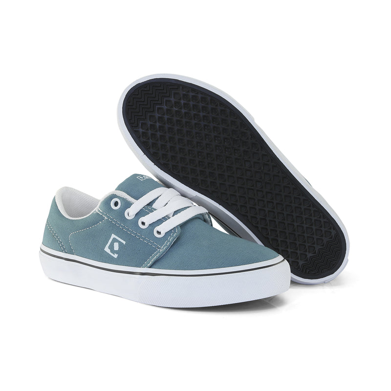 Tênis Infantil Qix Combat 3 Azul Lavado e Branco