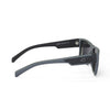 Óculos de sol unissex QIX SKATE Sport cinza e preto fosco