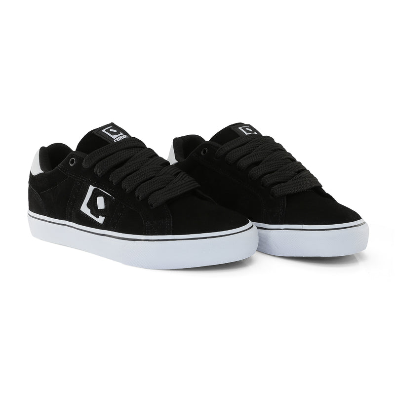 Tênis QIX Combat Suede Vulk Branco, Preto e Branco