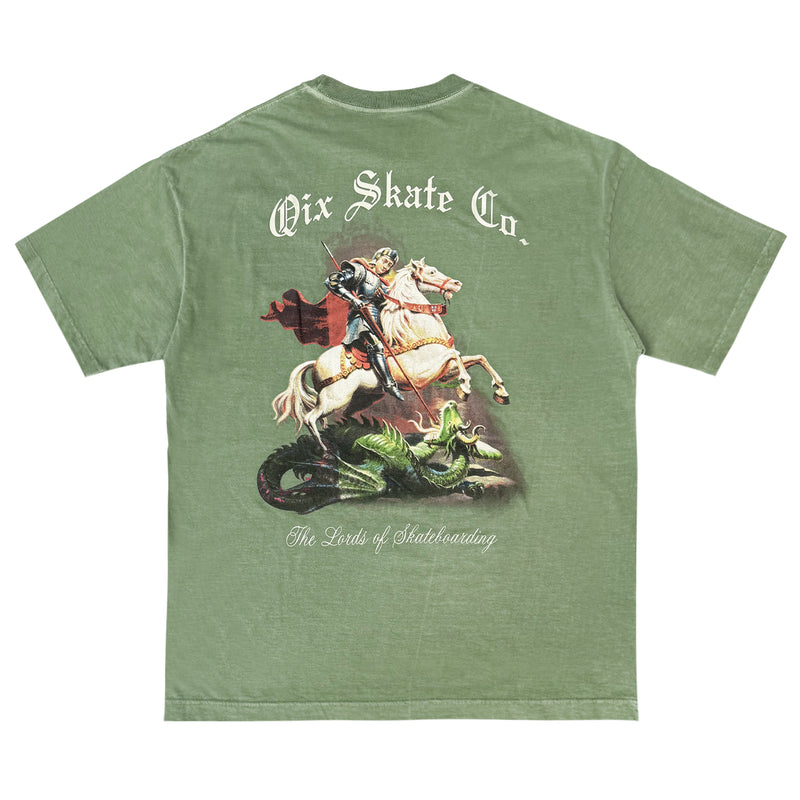 CAMISETA QIX OVERSIZED SÃO JORGE OLIVA ESTONADO