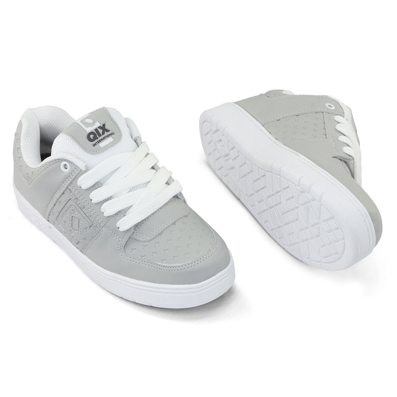 Tênis Qix 90's Slim Cinza e Branco
