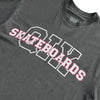 CAMISETA QIX OVERSIZED SKATEBOARDS PRETO ESTONADO