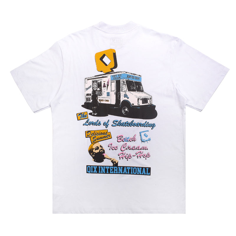 CAMISETA QIX STREET QIX CREAM BRANCA