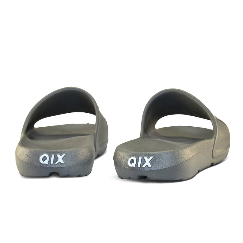 Chinelo QIX Nuvem Slide Full Cinza e Branco