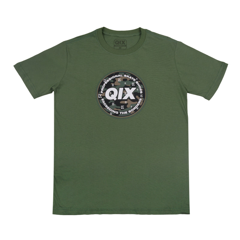 CAMISETA QIX INTERNATIONAL CAMOUFLAGED CIRCLE MUSGO