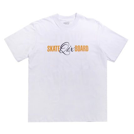CAMISETA QIX STREET SKATE BOARD SINCE 1993 BRANCA