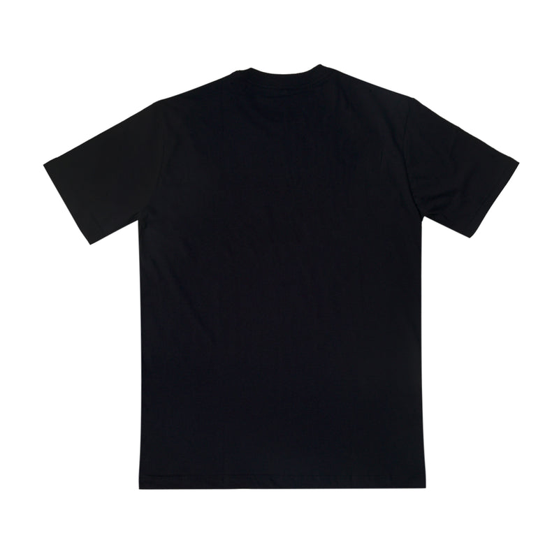 CAMISETA QIX INTERNATIONAL SKATEBOARDS SQUARE PRETA