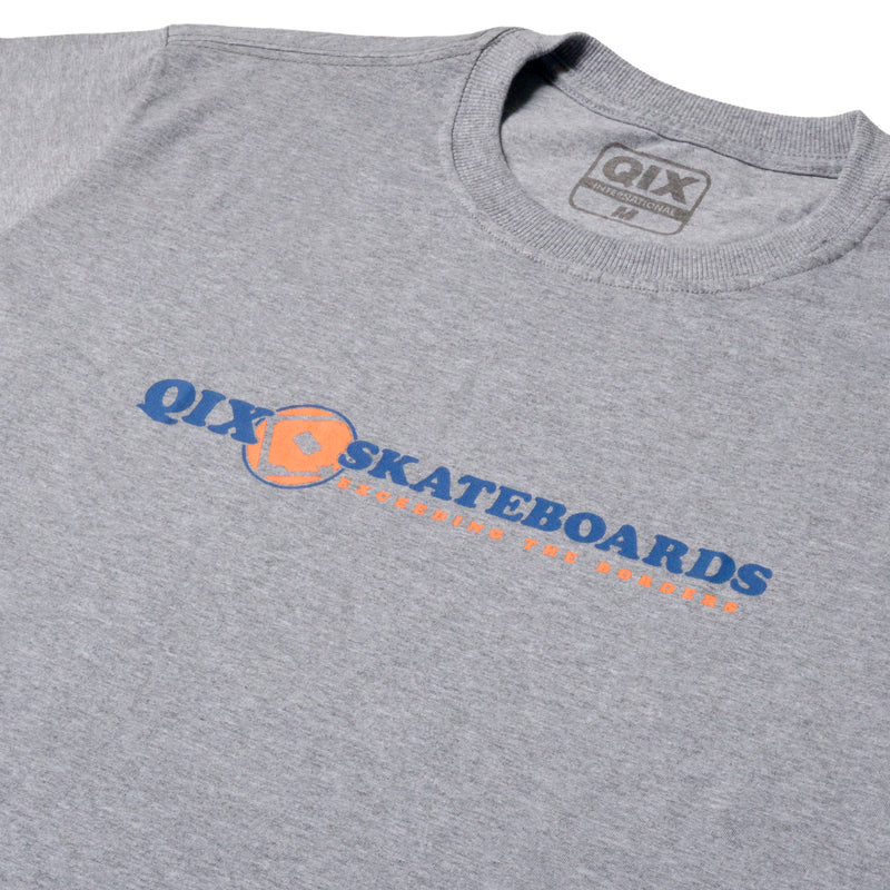 CAMISETA QIX SKATEBOARDS EXCEEDING THE BORDERS CLASSIC MESCLA