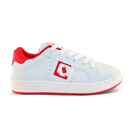 Tênis Infantil QIX Combat Retrô Branco e Vermelho