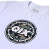 CAMISETA QIX INTERNATIONAL CAMOUFLAGED CIRCLE BRANCA
