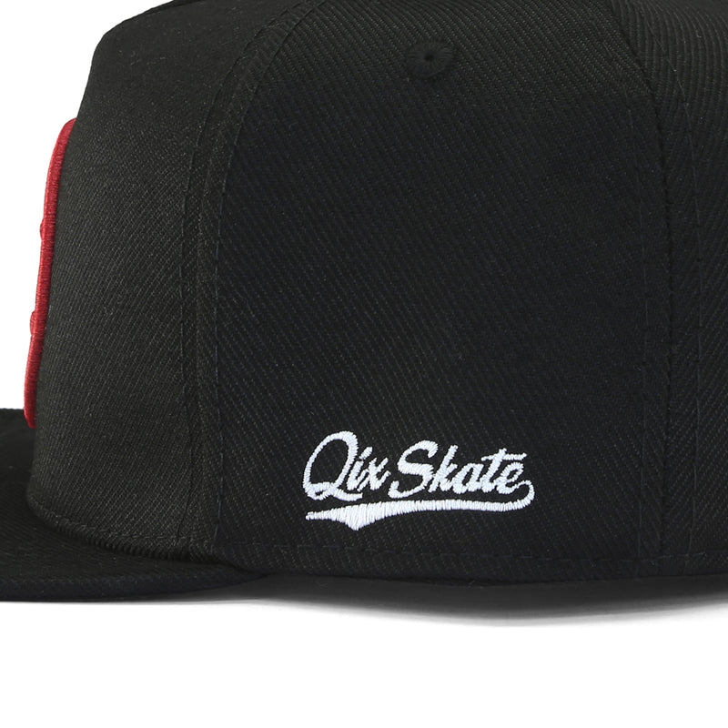 Boné Aba Reta QIX Internacional Skateboarding Preto