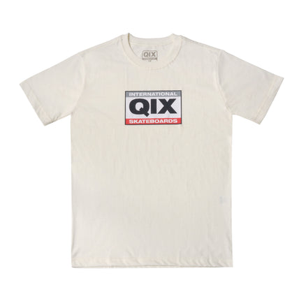 CAMISETA QIX INTERNATIONAL SKATEBOARDS SQUARE OFF WHITE