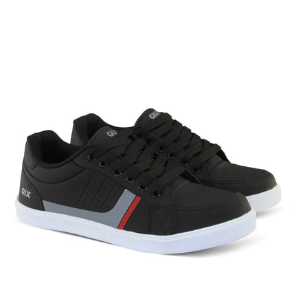 Tênis Qix Laguna Preto, Cinza e Vermelho