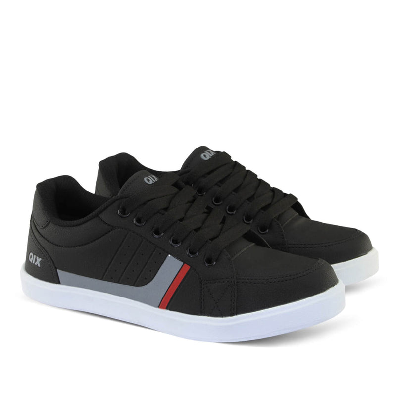 Tênis Qix Laguna Preto, Cinza e Vermelho