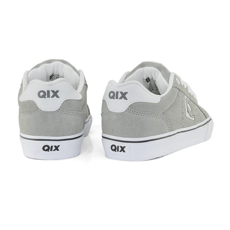 Tênis QIX Combat Suede Vulk Cinza e Branco