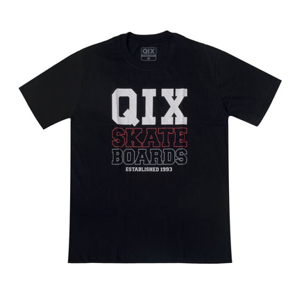 CAMISETA QIX BOARDS SKATE PRETA
