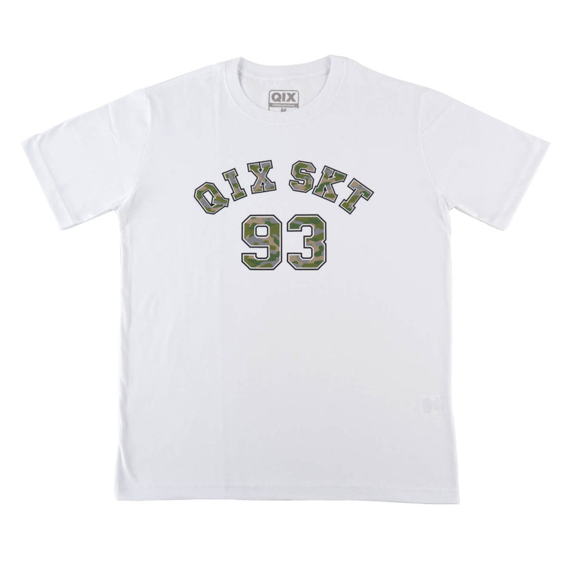 CAMISETA QIX SKT 93 CAMOUFLAGED LOGO BRANCA