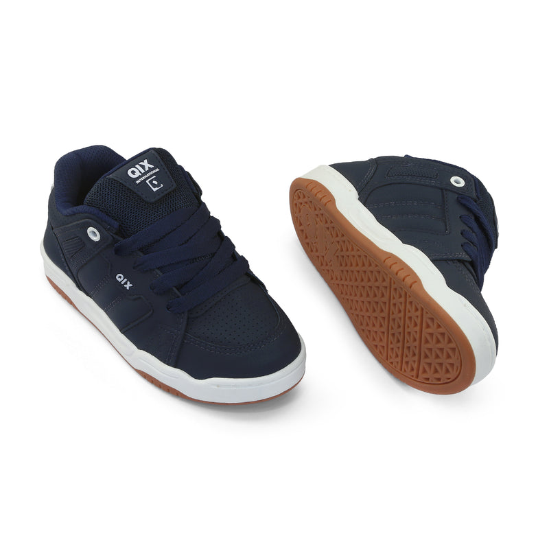 Tênis Infantil Qix Square Marinho e Branco