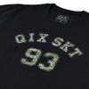 CAMISETA QIX SKT 93 CAMOUFLAGED LOGO PRETA