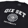 CAMISETA QIX PROFESSIONAL SKATE UNIVERSITY PRETA