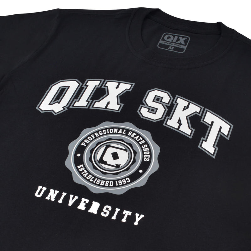 CAMISETA QIX PROFESSIONAL SKATE UNIVERSITY PRETA