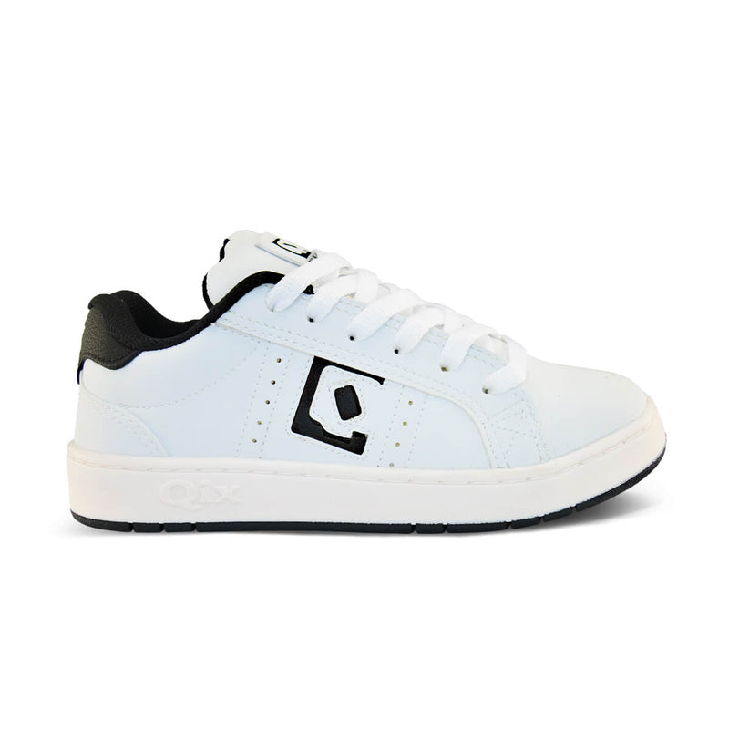Tênis Infantil QIX Combat Retrô Branco e Preto