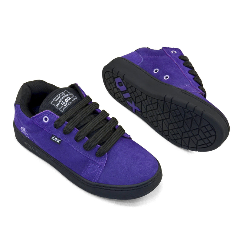 Tênis QIX Chorão Pro Model Allan Mesquita Roxo e Preto