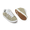 Tênis Infantil Qix Combat Suede Caqui e Branco