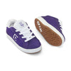 Tênis Infantil Qix Combat Suede Roxo e Branco