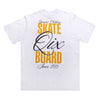 CAMISETA QIX STREET SKATE BOARD SINCE 1993 BRANCA