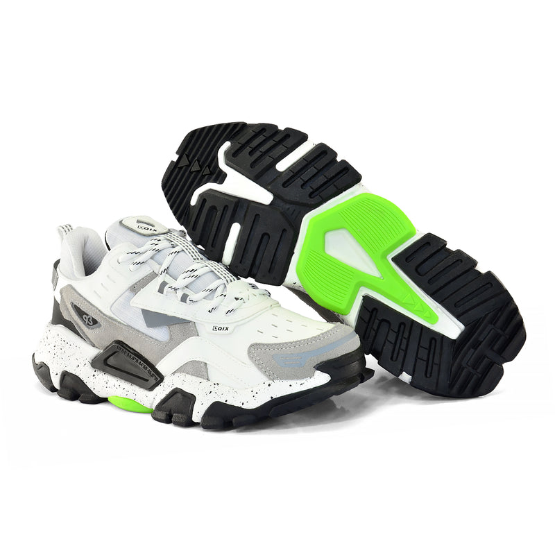 Tênis Qix Trek Out Door Branco e Cinza