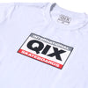 CAMISETA QIX INTERNATIONAL SKATEBOARDS SQUARE BRANCA