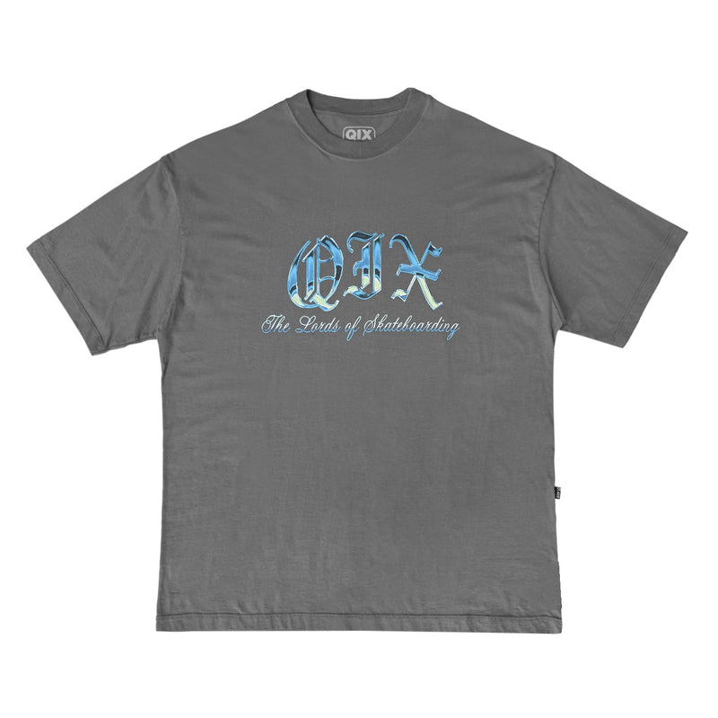 CAMISETA QIX OVERSIZED THE LORDS SKATE CINZA