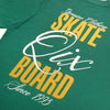 CAMISETA QIX STREET SKATE BOARD SINCE 1993 VERDE