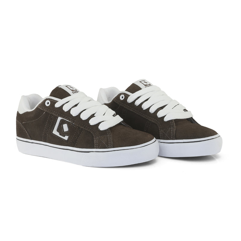 Tênis QIX Combat Suede Vulk Café e Branco