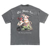 CAMISETA QIX OVERSIZED SÃO JORGE PRETO ESTONADO