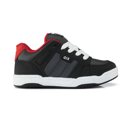 Tênis Infantil Qix Square Preto, Chumbo e Vermelho