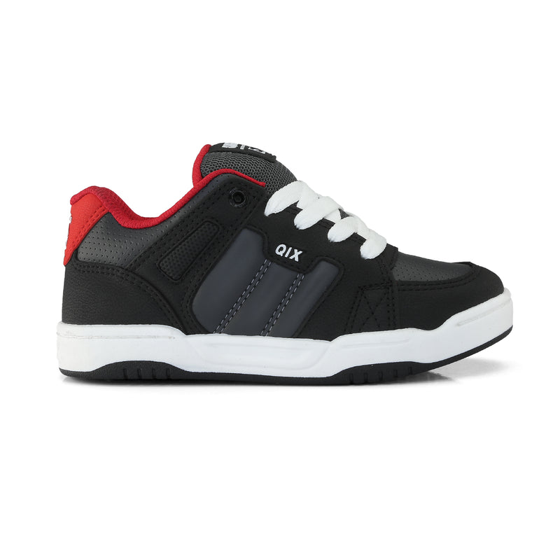 Tênis Infantil Qix Square Preto, Chumbo e Vermelho