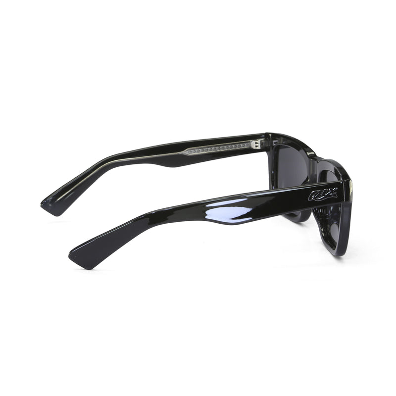 Óculos de sol unissex QIX SKATE Clássico quadrado preto