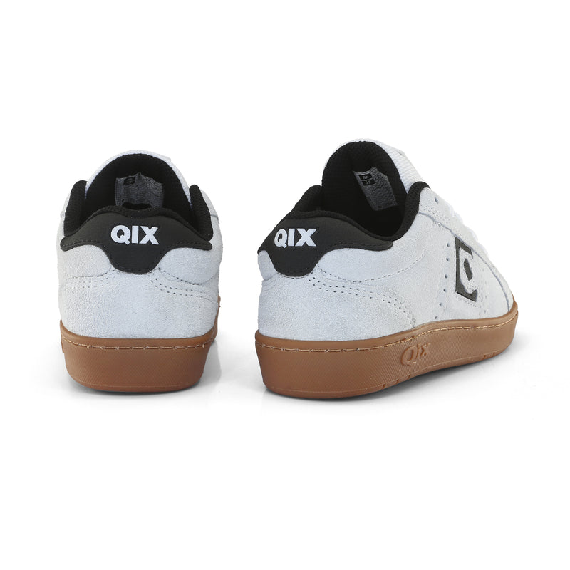 Tênis Infantil Qix Combat Suede Branco Latex