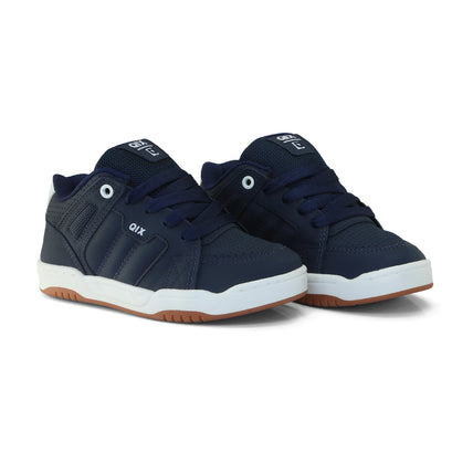 Tênis Infantil Qix Square Marinho e Branco