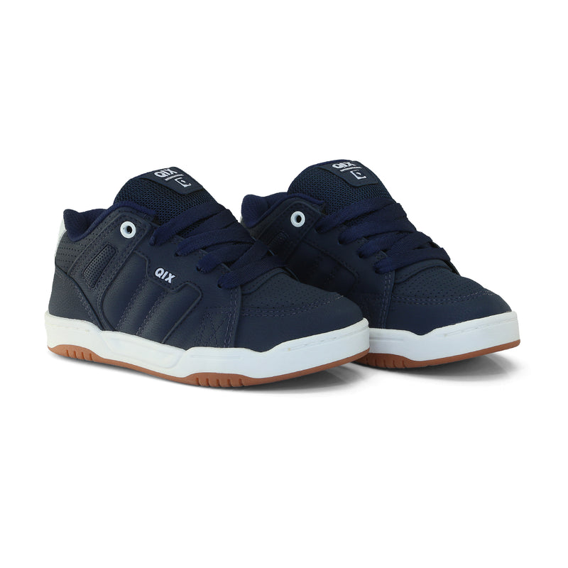 Tênis Infantil Qix Square Marinho e Branco