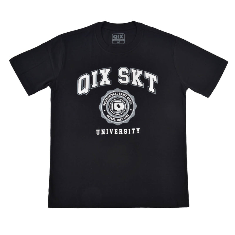 CAMISETA QIX PROFESSIONAL SKATE UNIVERSITY PRETA