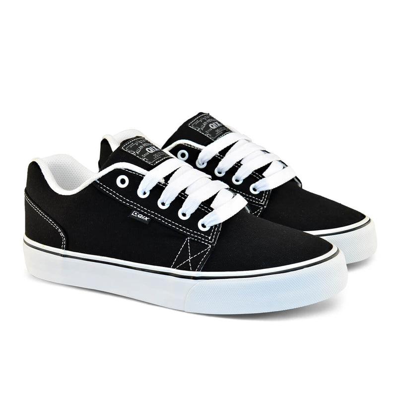 Tênis QIX Allan Mesquita Vulcan 07 - Preto e Branco
