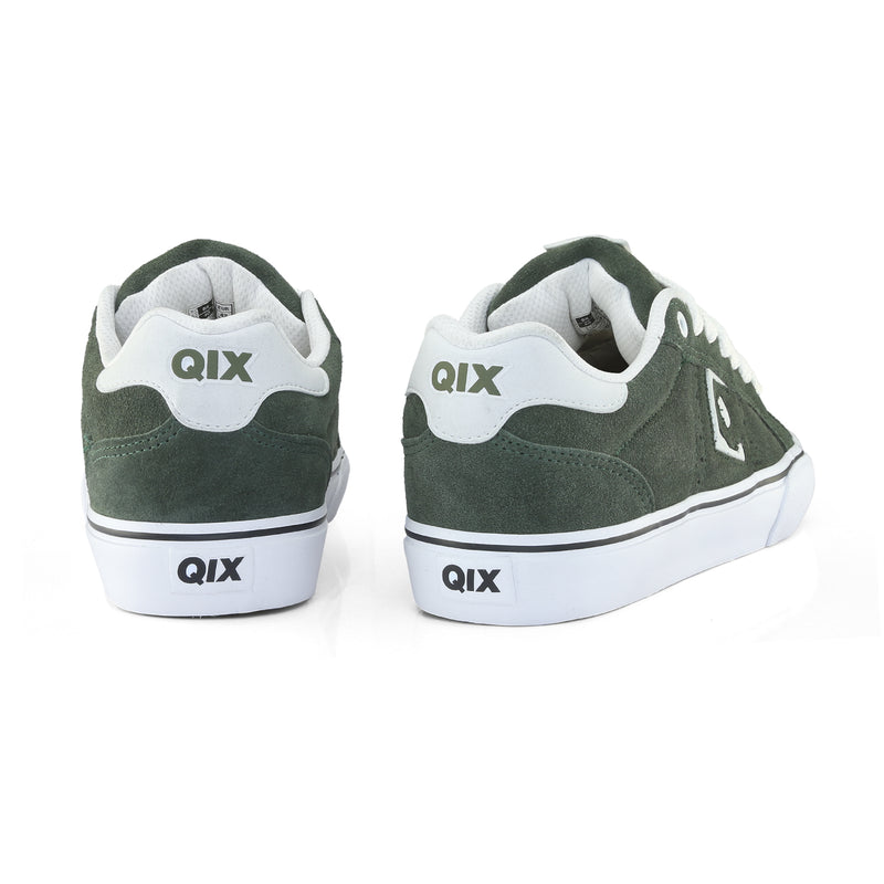 Tênis QIX Combat Suede Vulk Verde Musgo e Branco