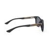 Óculos de sol unissex QIX SKATE maple marrom e preto