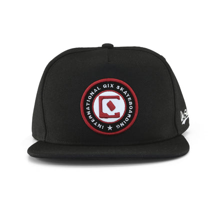 Boné Aba Reta QIX Internacional Skateboarding Preto